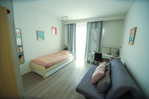 Privé kamer met chill room en gedeelde badkamer - rand Antwerpen - afrit E313 Wommelgem - vlakbij tramhalte lijn 9 en 24